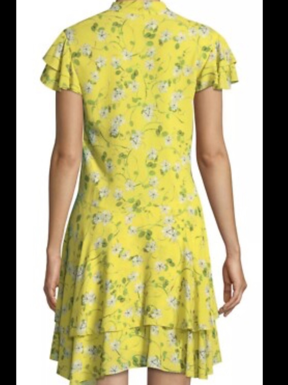 Alice + Olivia Moore Floral Tie-Neck Tunic Dress - Picture 2 of 8